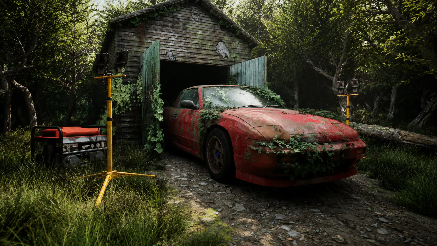 S13 diorama environment render — Establishing Wide