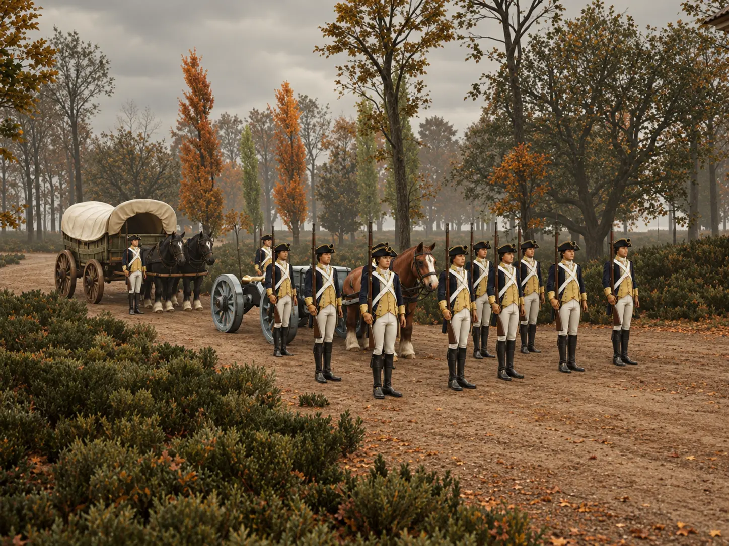 Through the Fog — Cliveden assault VR scene, The Column