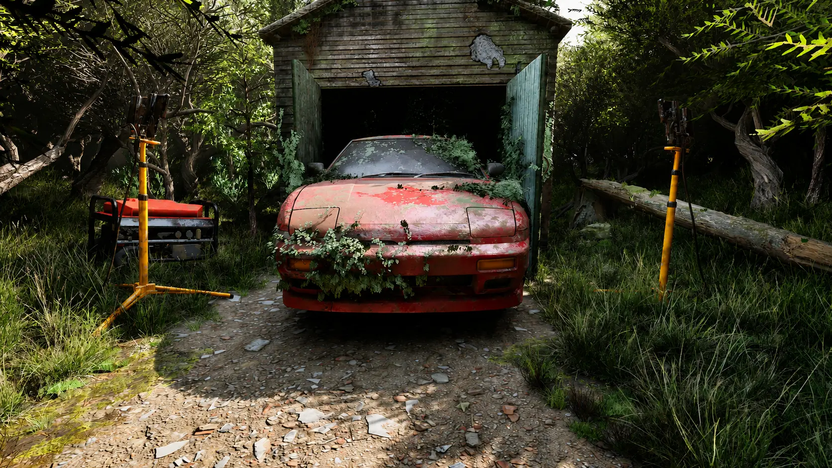 S13 diorama environment render — Head-On