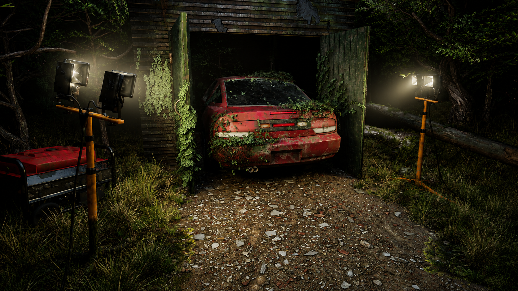 S13 diorama environment render — Rear Reveal