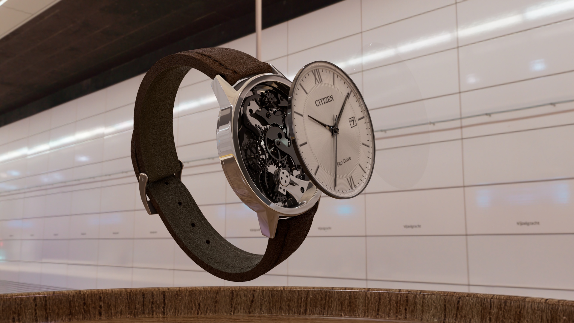 Citizen Eco-Drive product visualization — Textured PBR